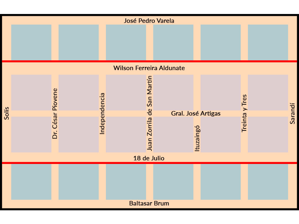 Zona estacionamiento tarifado Pando