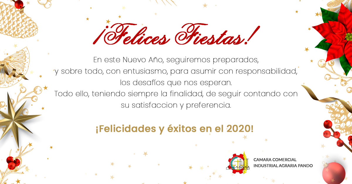 Banner Felices Fiestas 2019 - CCIAP