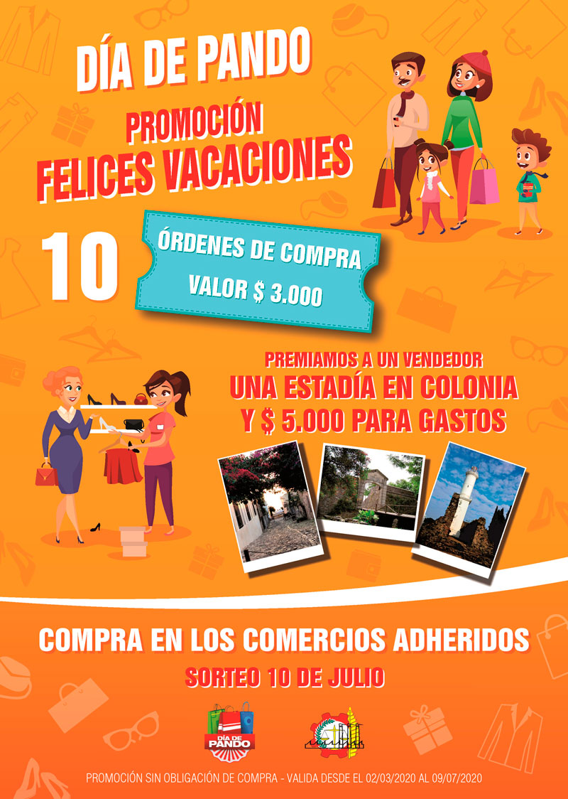 Afiche Promoción Felices Vacaciones - Día de Pando - CCIAP